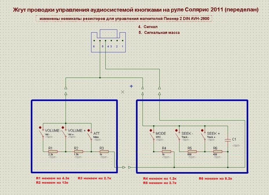 Управление магнитолой схема. Схема подключения кнопок на руле. Схема кнопок руля Солярис 1.