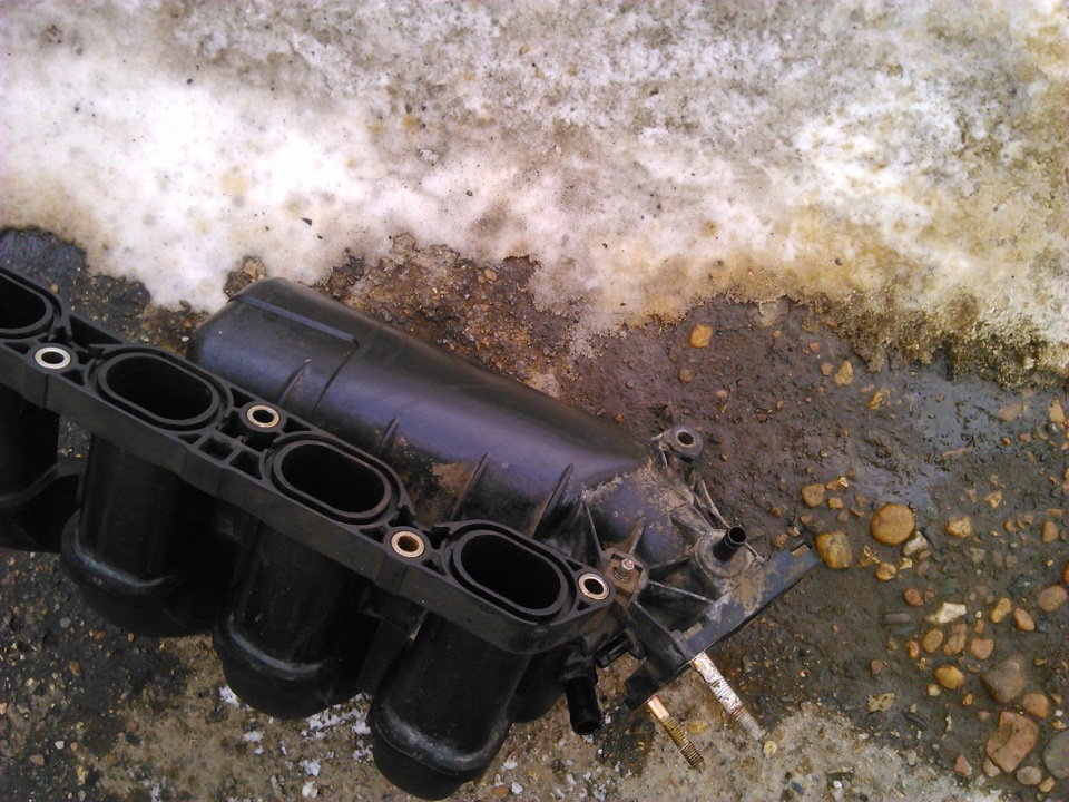 промывка и чистка дроссельного узла и ресивера. — Toyota Corolla (120 ...