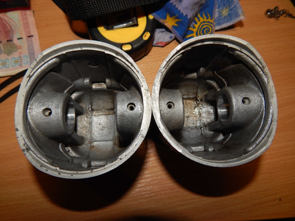 старые поршни в трещинах. от чего? — Москвич 2137, 1,5 л, 1977 года ...