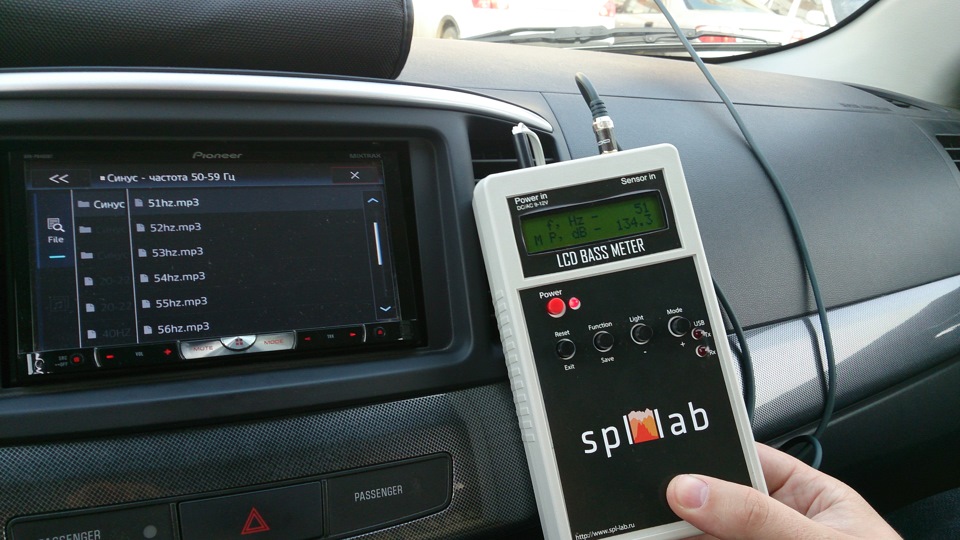 Замер звукового давления системы — Mitsubishi Lancer X, 2,4 л, 2007 ...