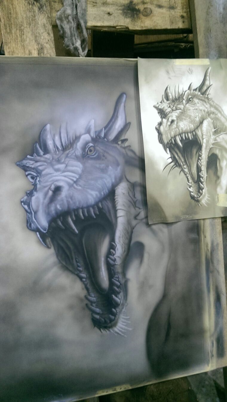 Аэрография Дракон — DRIVE2