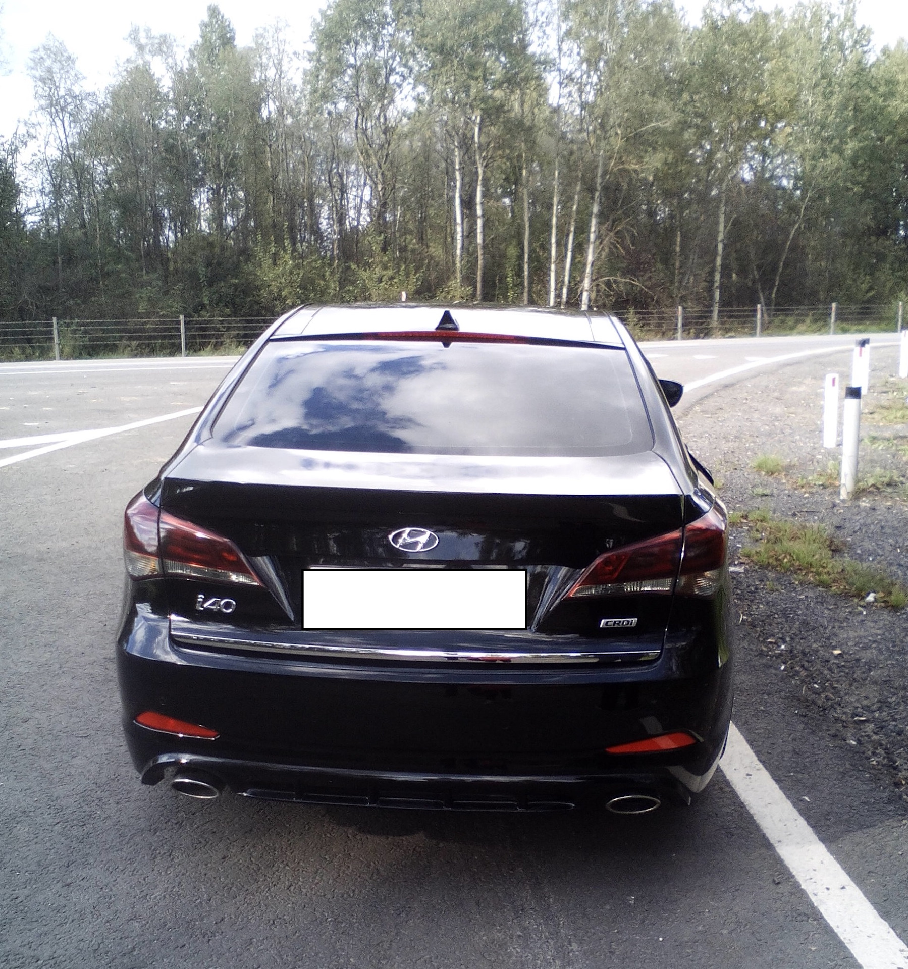 Затонировал — Hyundai i40, 1,7 л, 2016 года | стайлинг | DRIVE2