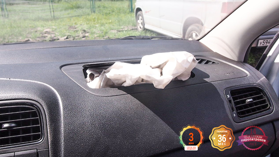 Перетяжка торпеды! Ремонт подушек безопасности SRS airbag VW Polo — DRIVE2