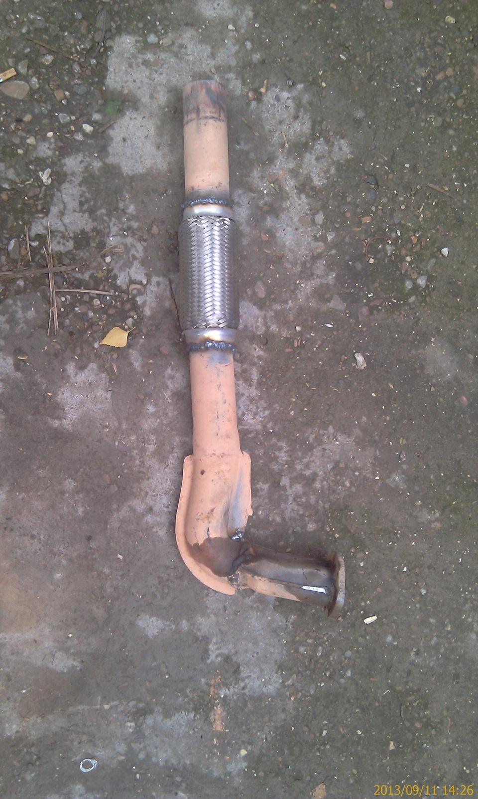 Сильфон приемной трубы. — ГАЗ Газель, 2,4 л, 2005 года | своими руками ...