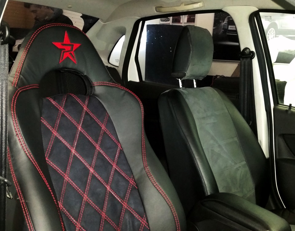 Переделка салона в тюнинг ателье Red Star Design ® — Lada Гранта, 1,6 л ...