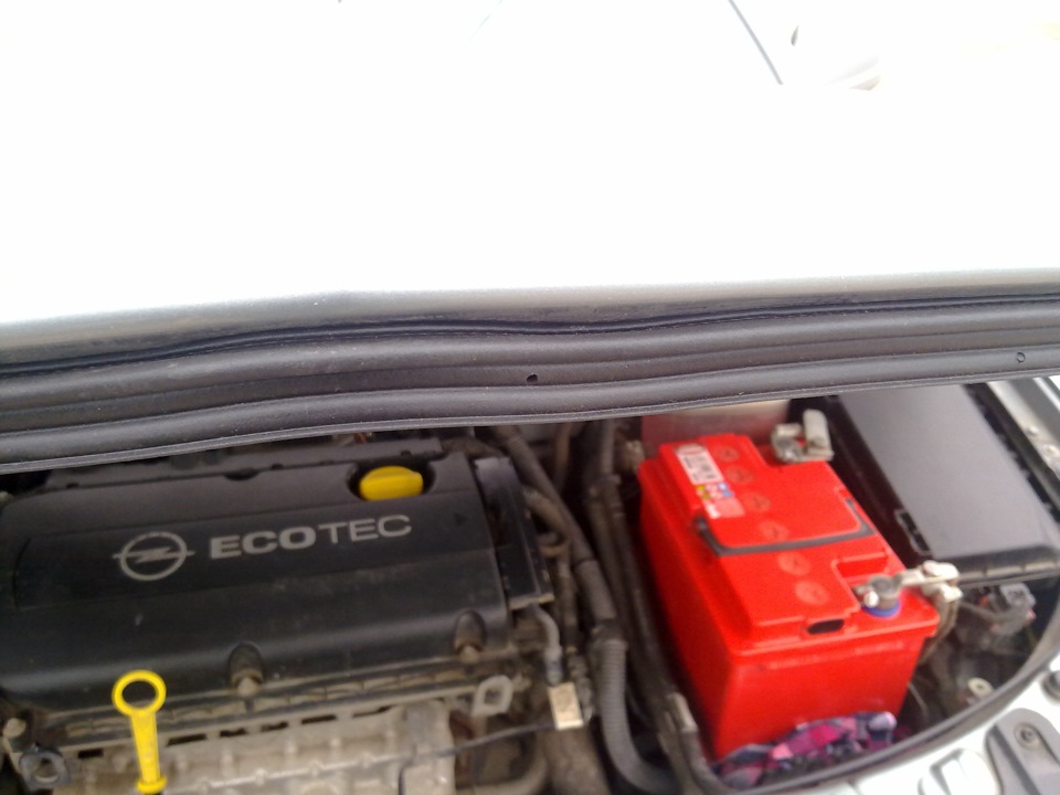 УПЛОТНИТЕЛЬНАЯ РЕЗИНКА КАПОТА ВАРИАНТ-2 — Opel Astra H, 1,6 л, 2007 ...