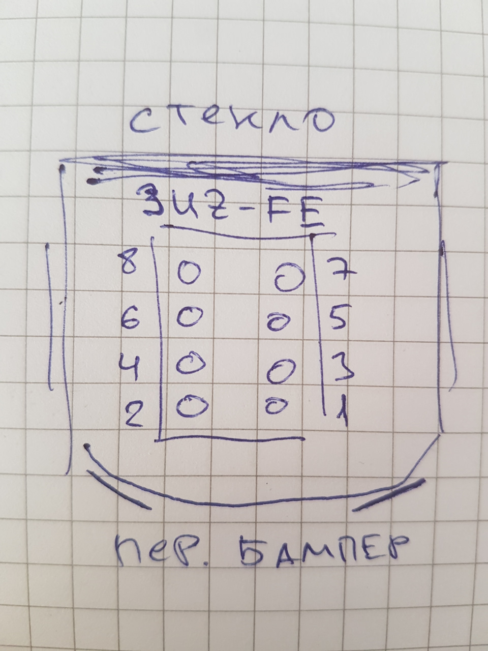 Расположение (нумерация) цилиндров 3UZ — Lexus LS (UCF30), 4,3 л, 2001 года  | своими руками | DRIVE2