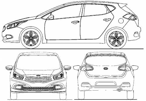 Чертеж kia ceed