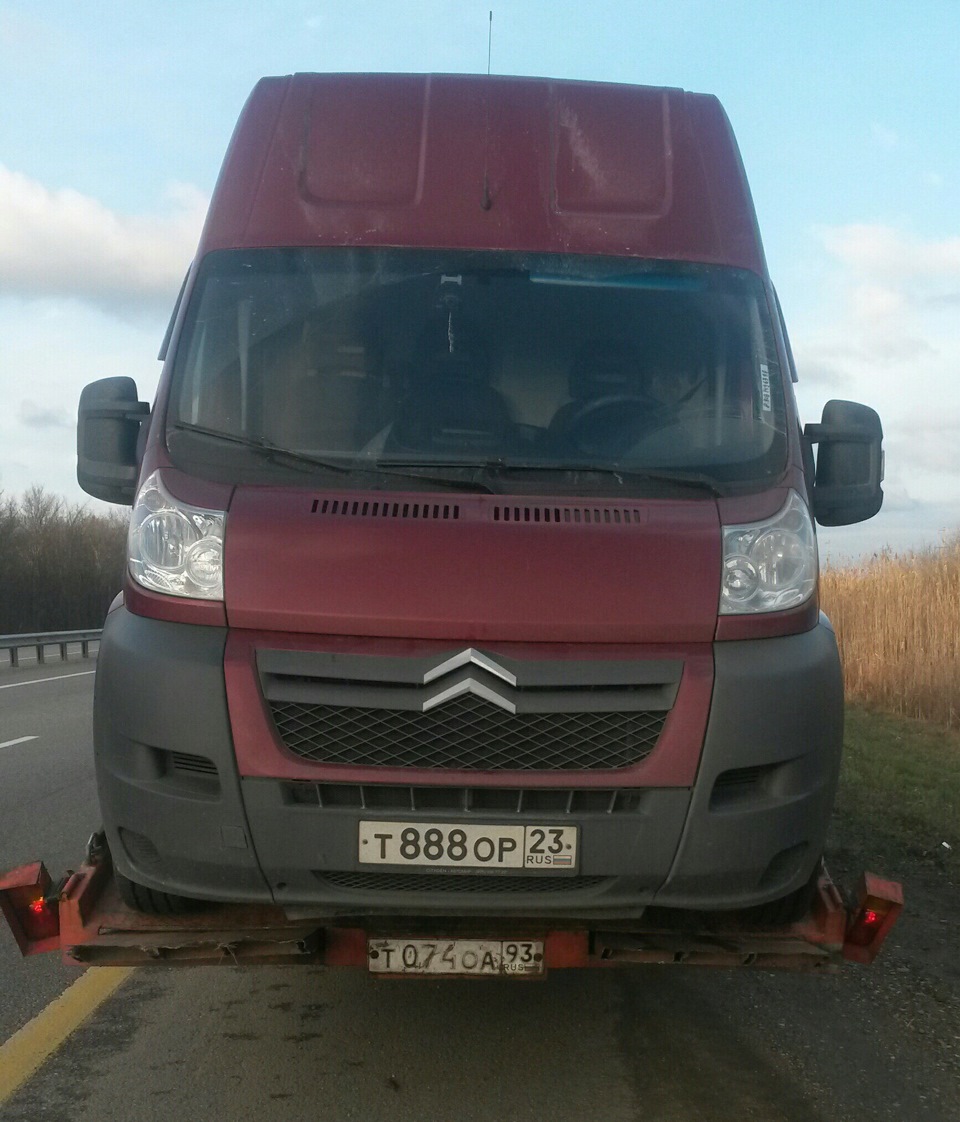 дорога Сочи — Краснодар! — Citroen Jumper (2G), 2,2 л, 2013 года ...