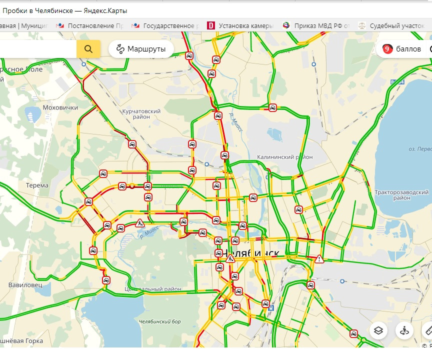 Баллы пробок в екатеринбурге