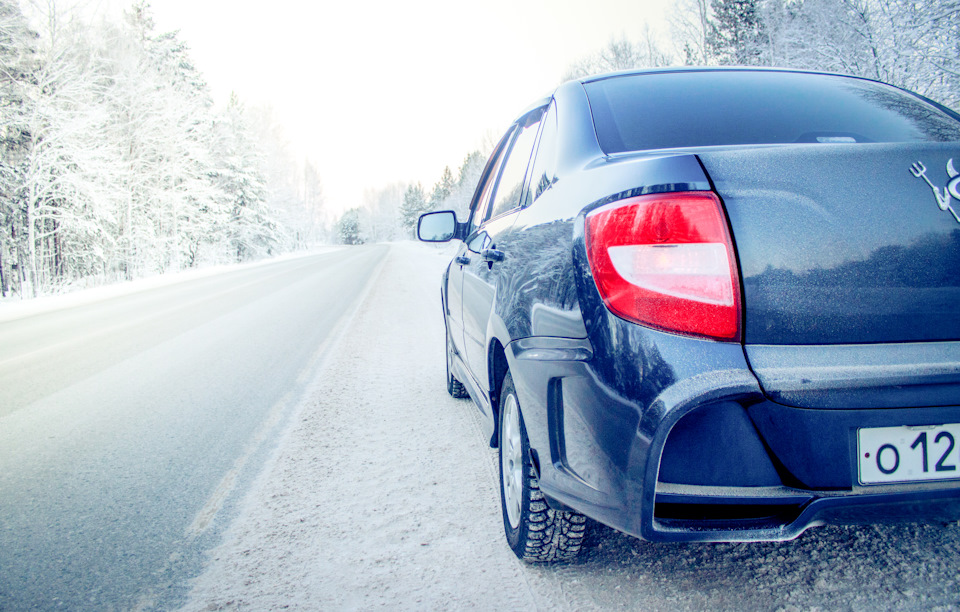 Зима Не близко. Зима тут. Утепление пластиковой моськи. — LADA Гранта ...