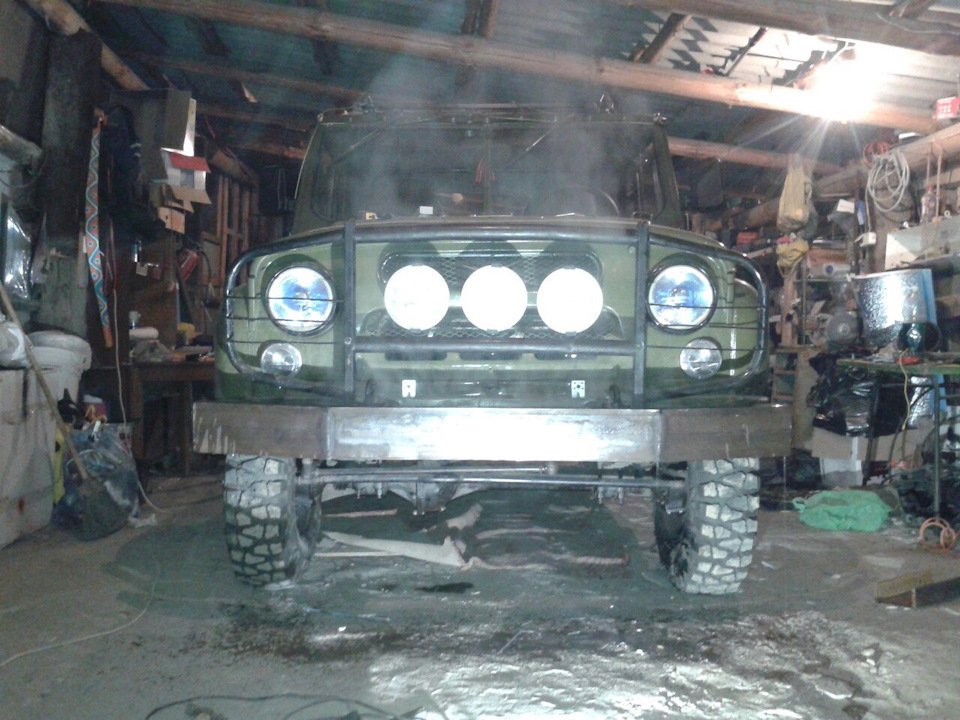 бампер из 14го швеллера на уаз — УАЗ 469, 2,4 л, 1986 года | тюнинг ...