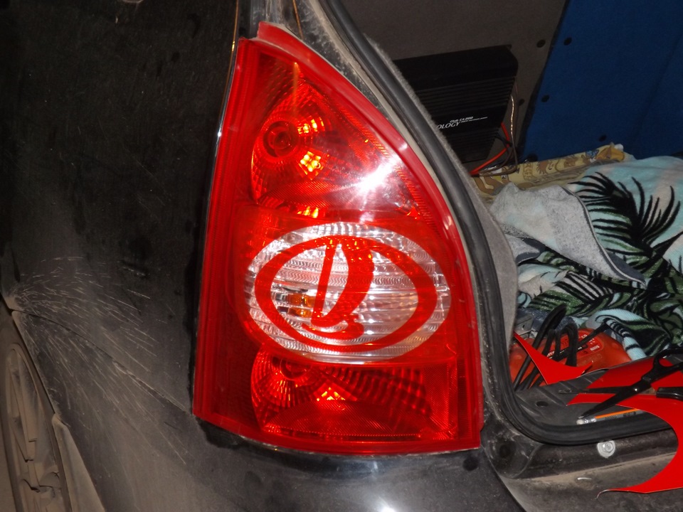 Уникальные задние фонари! — Lada Калина Универсал (1G), 1,6 л, 2012 ...