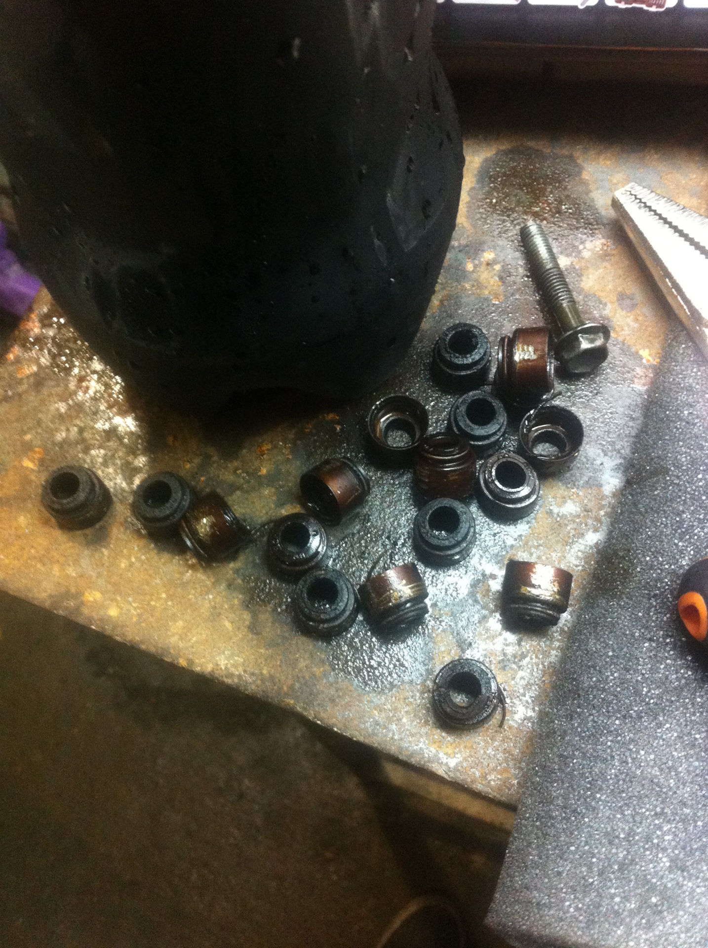 Замена: Маслосъемные колпачки, сальник распредвала — Toyota Mark II (90 ...