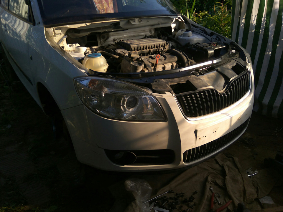 Бюджетная сборка — паяем бампер — Skoda Fabia Combi Mk2, 1,6 л, 2008 ...