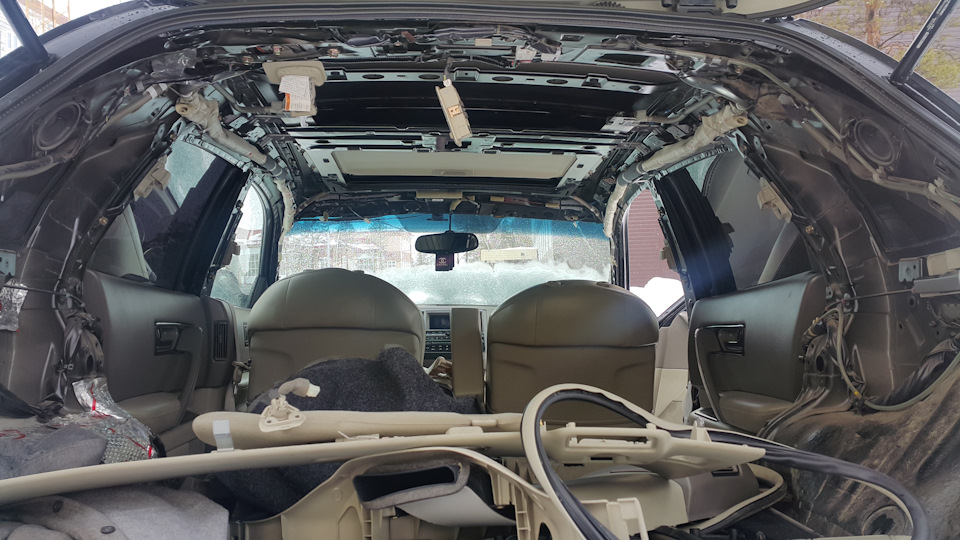 Как снять потолок infiniti qx70 СНИМАЕМ ПОТОЛОК ИНФИНИТИ FX 35 - Infiniti FX (1G), 3,5 л, 2004 года мойка DRIVE2