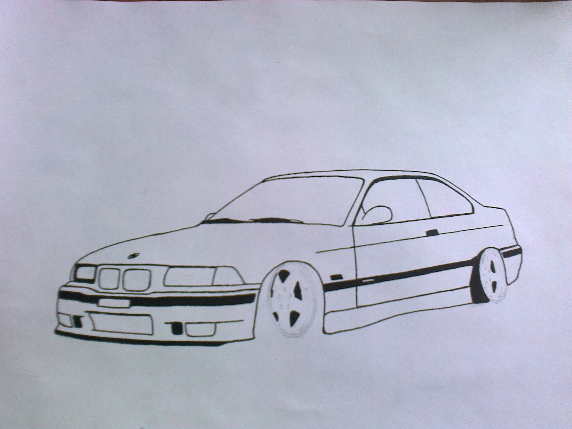 BMW e36 рисунок