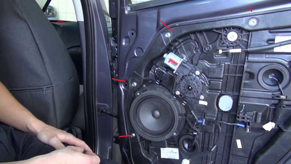 Как разобрать дверь киа