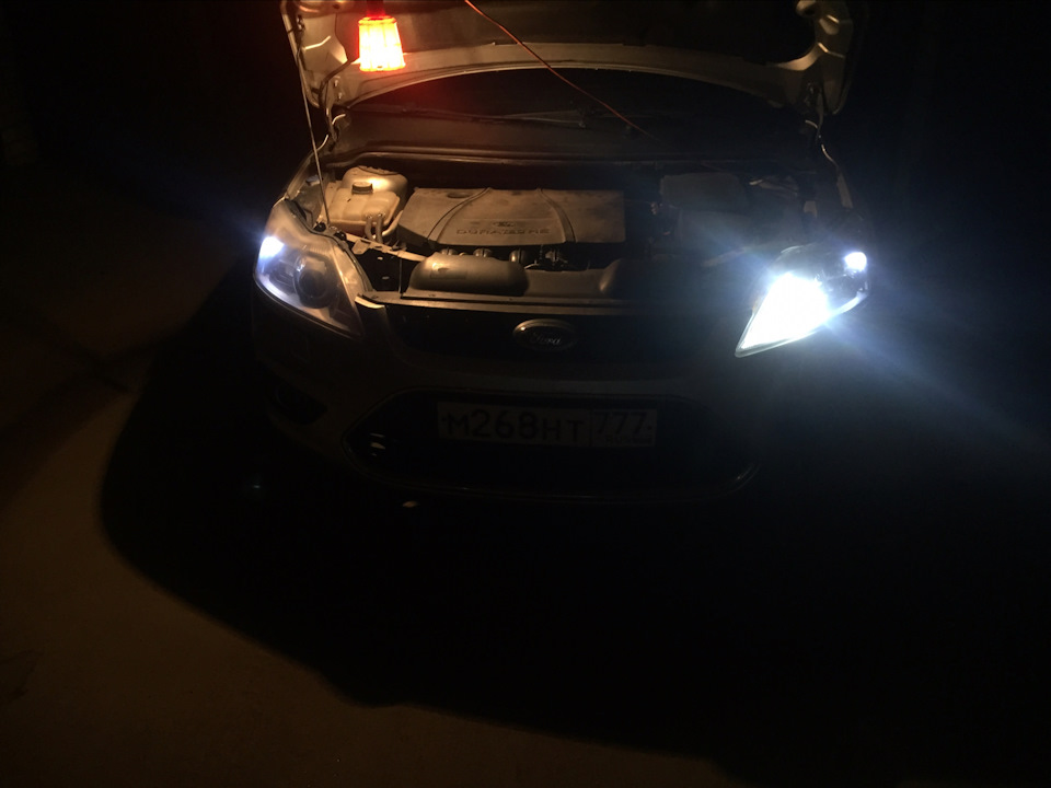 Ближний свет — Ford Focus Hatchback II, 1,8 л, 2008 года | своими ...