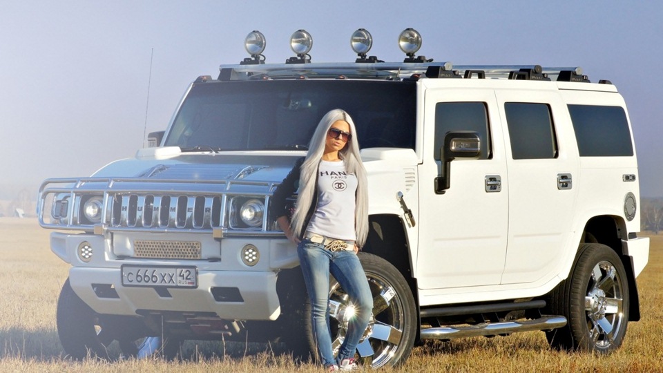 Hummer h2 белый богатый