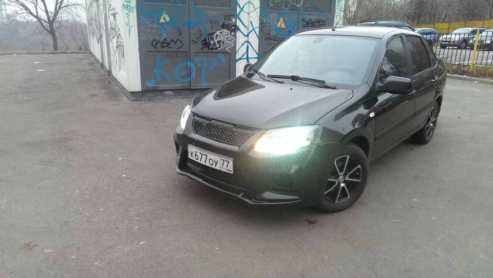 Отремонтировал и немного тюнинга — Lada Гранта (1G), 1,6 л, 2013 года ...