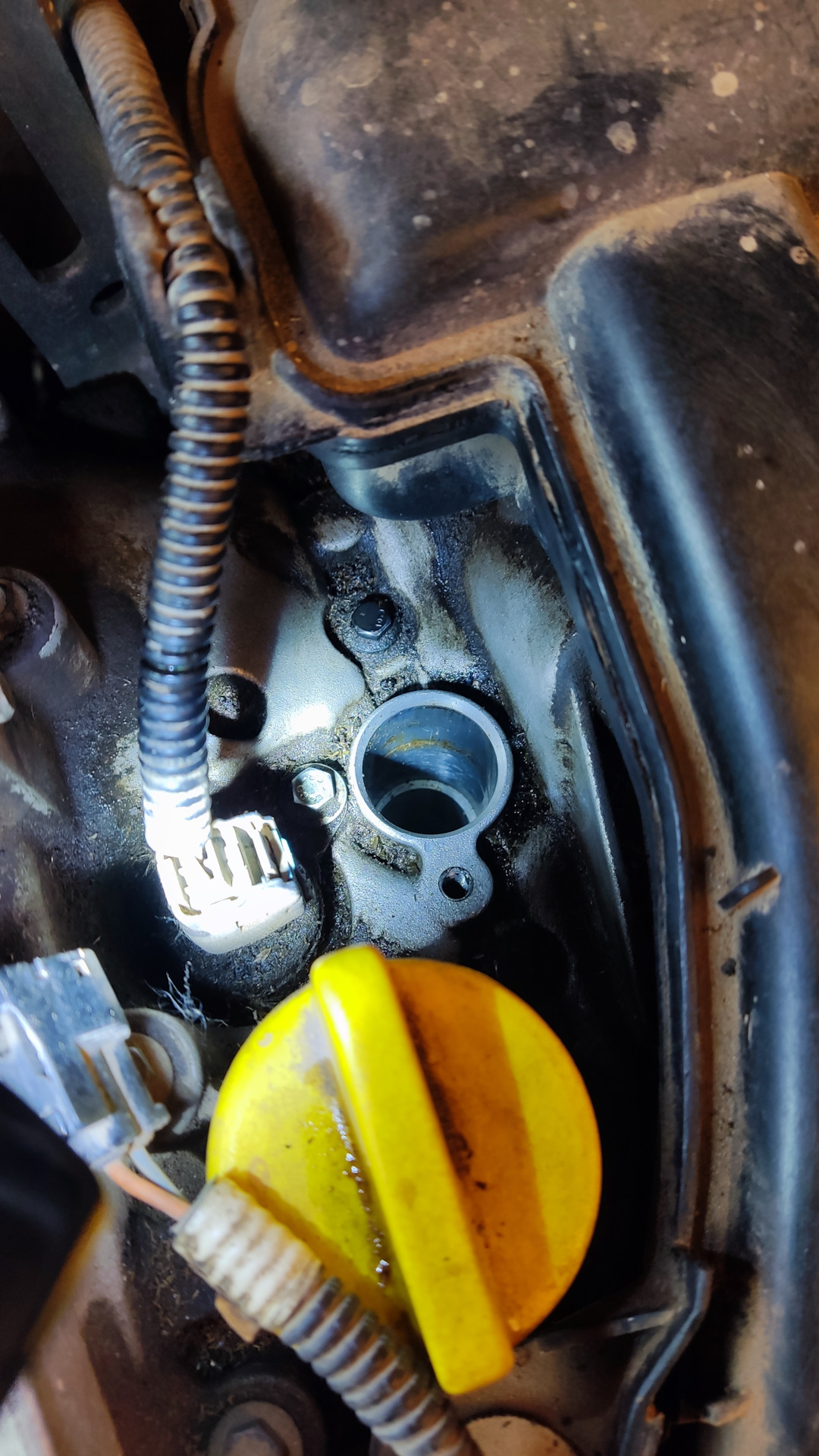 Масло в свечном колодце — Renault Megane III, 1,6 л, 2014 года ...