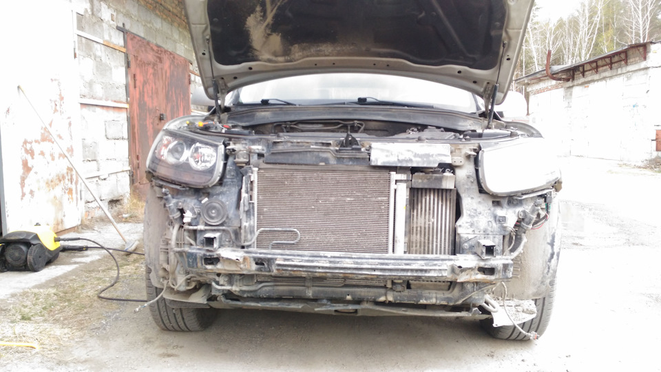 Снял бампер — Hyundai Santa Fe (2G)
