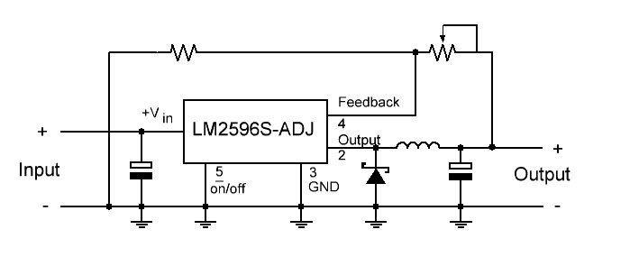 Lm2596s adj схема