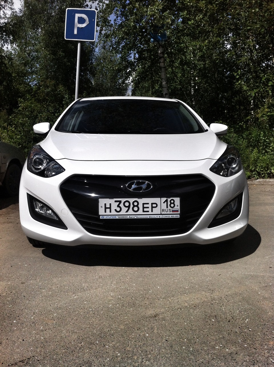 Решетка радиатора / Черное зло — Hyundai i30 (2G), 1,6 л, 2014 года |  стайлинг | DRIVE2