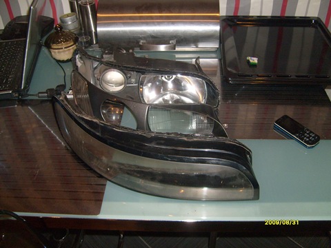 Polishing plastic headlights - part 1 - Toyota Sera 15L 1990