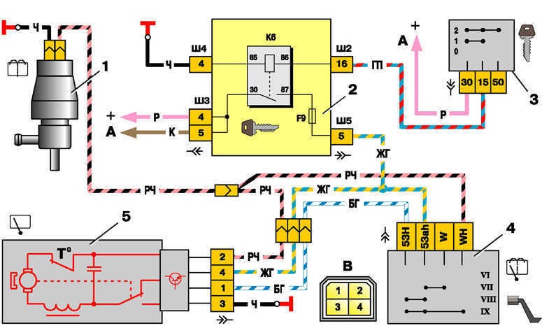 Задний дворник ваз схема подключения