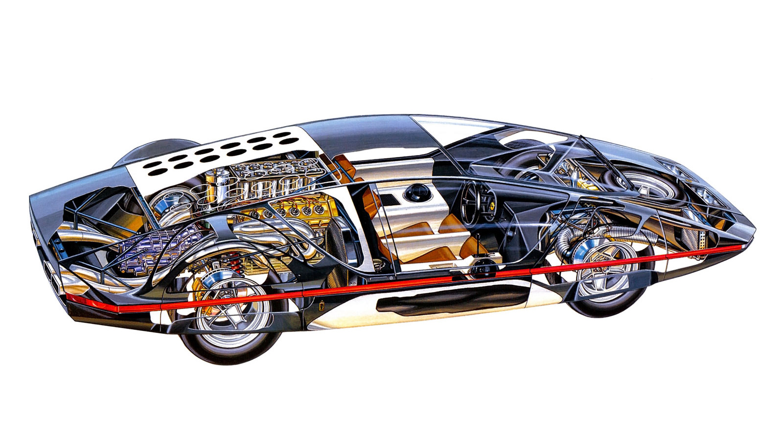 Lamborghini Cutaway