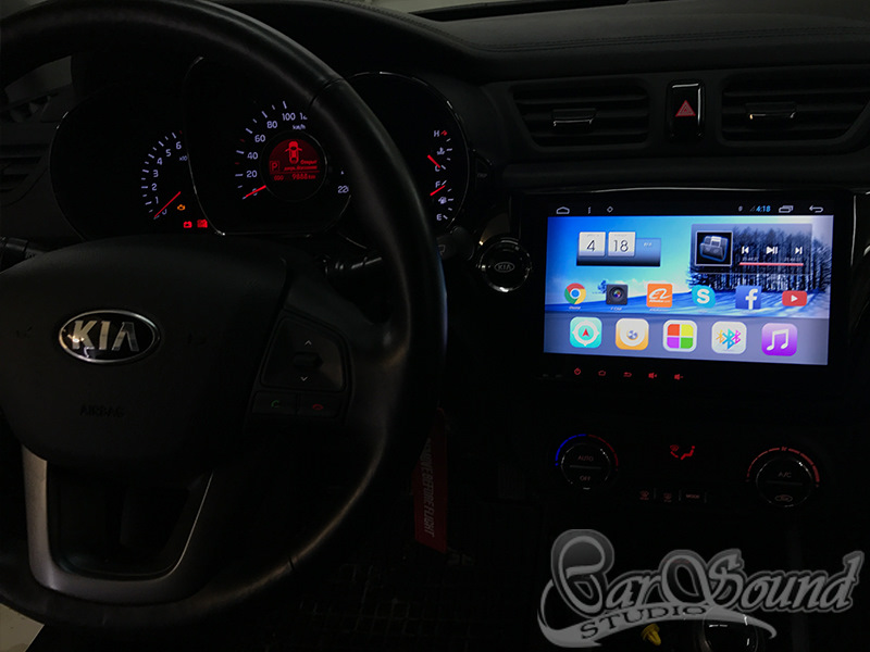 Установка магнитолы на ОС Android в KIA Rio — Carsound на DRIVE2