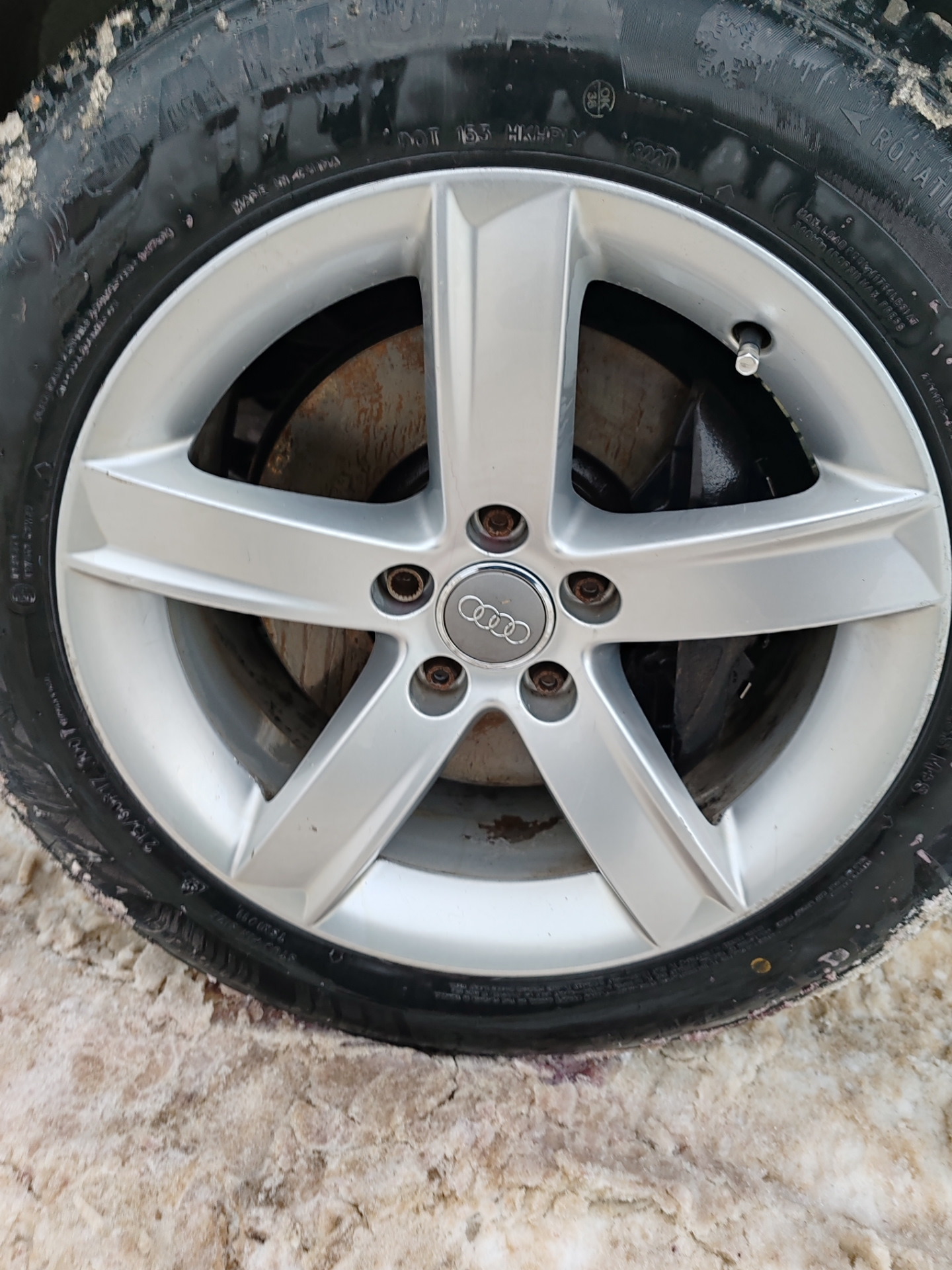 Очистка колёсных дисков от желтого налета — Audi Allroad (C5), 2,7 л ...