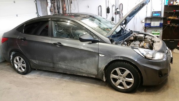 Хендай Солярис (Hyundai Solaris) 1,4мт — чип тюнинг. Проблема этих авто ...