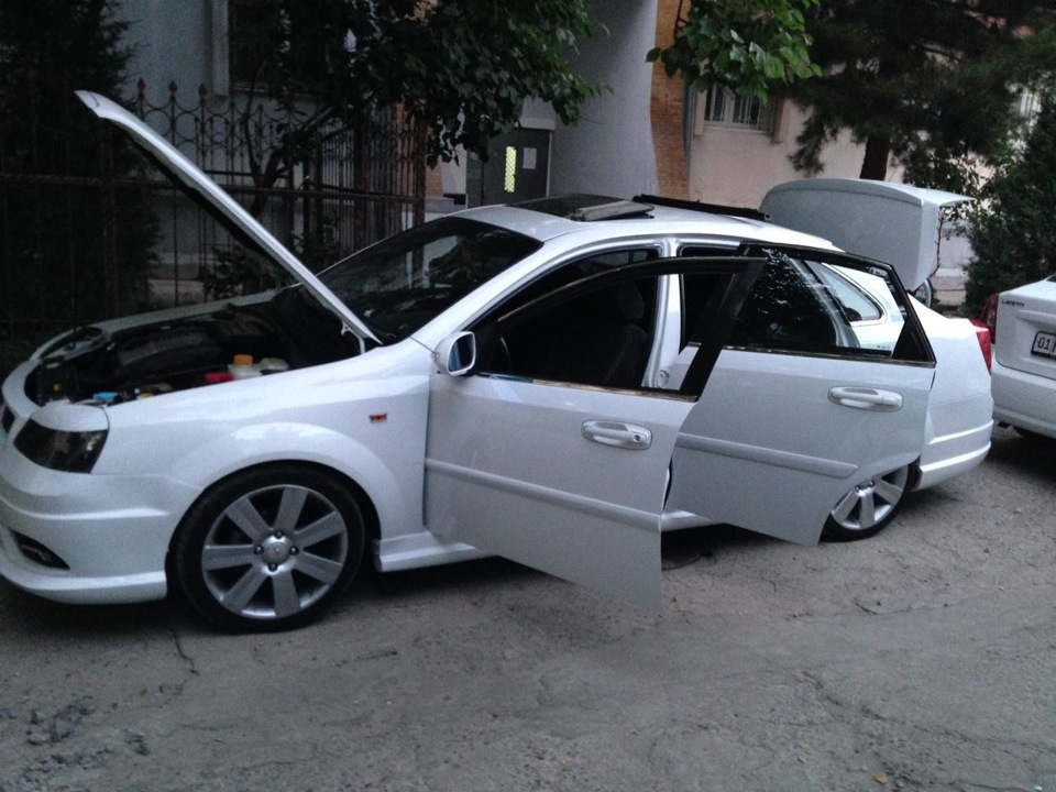 Lacetti Optra 2008 Tuning белая