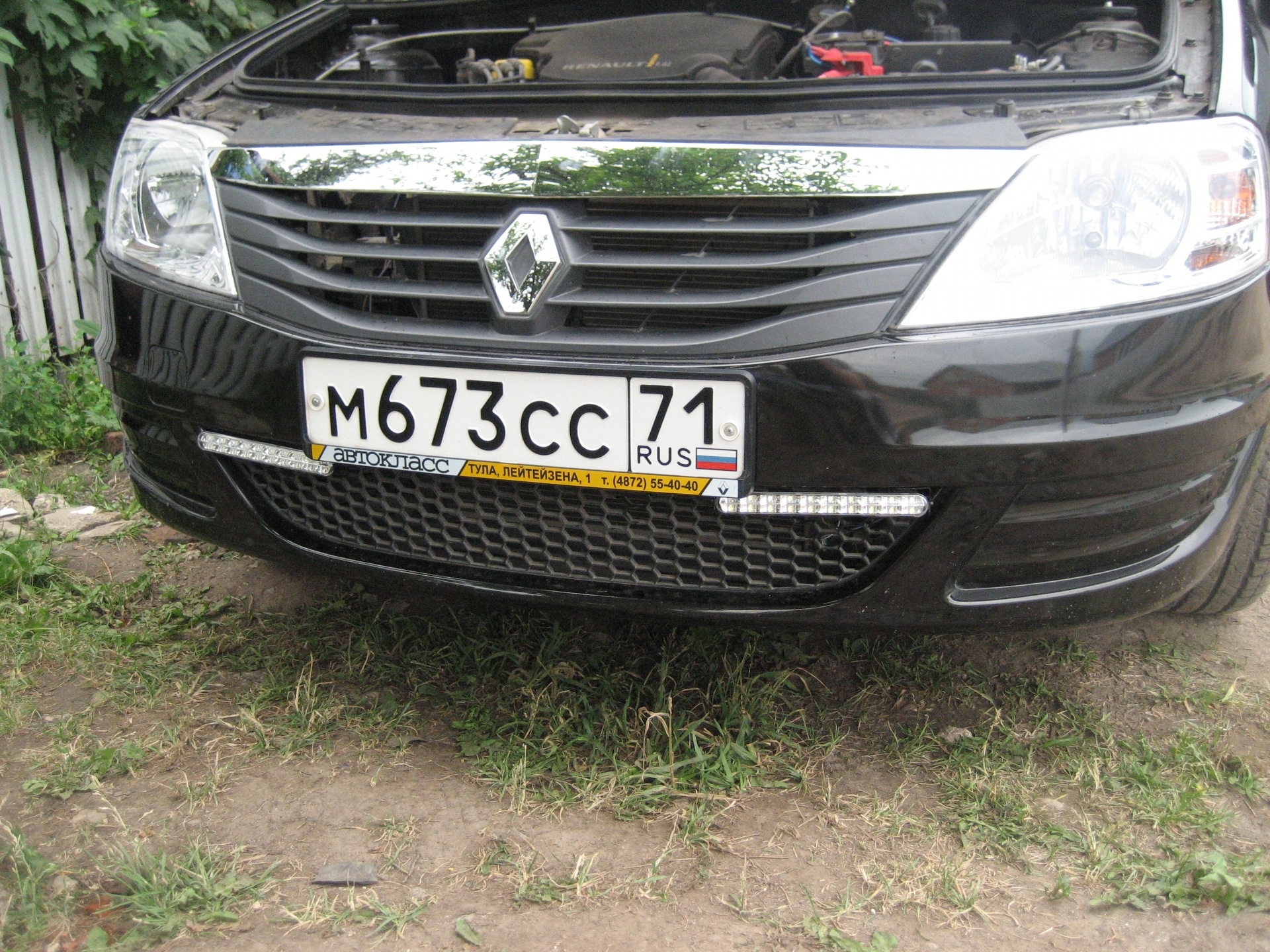 DRL EGO light — Renault Logan (1G), 1,4 л, 2010 года | аксессуары | DRIVE2