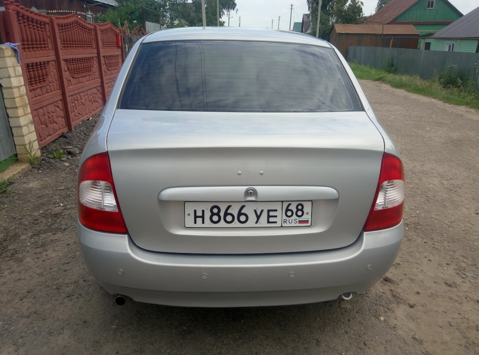 новый вид крышки багажника, вариант №2 — Lada Калина седан, 1,6 л, 2007 ...