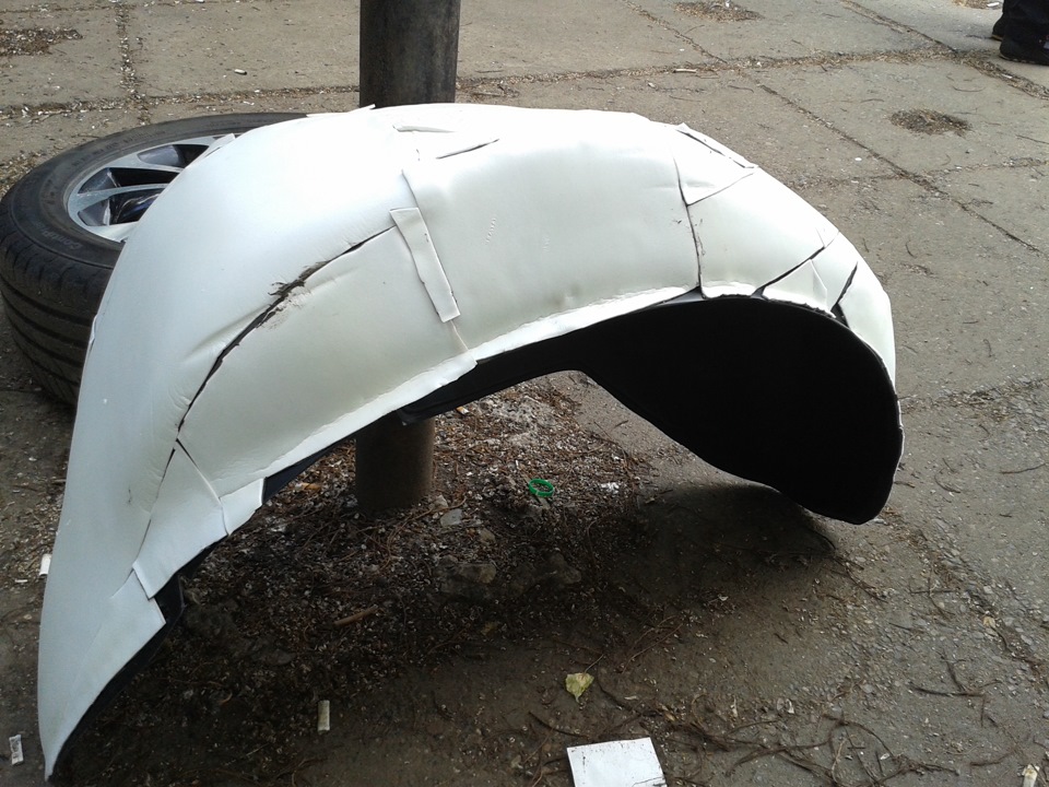 Подкрылки на зад — Nissan Qashqai (1G), 2 л, 2012 года | просто так ...