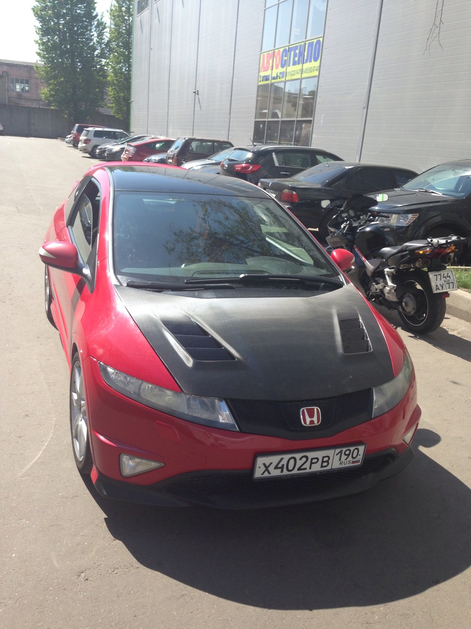 Пленка карбон+глянец)) — Honda Civic Type R (3G), 2,4 л, 2007 года |  стайлинг | DRIVE2