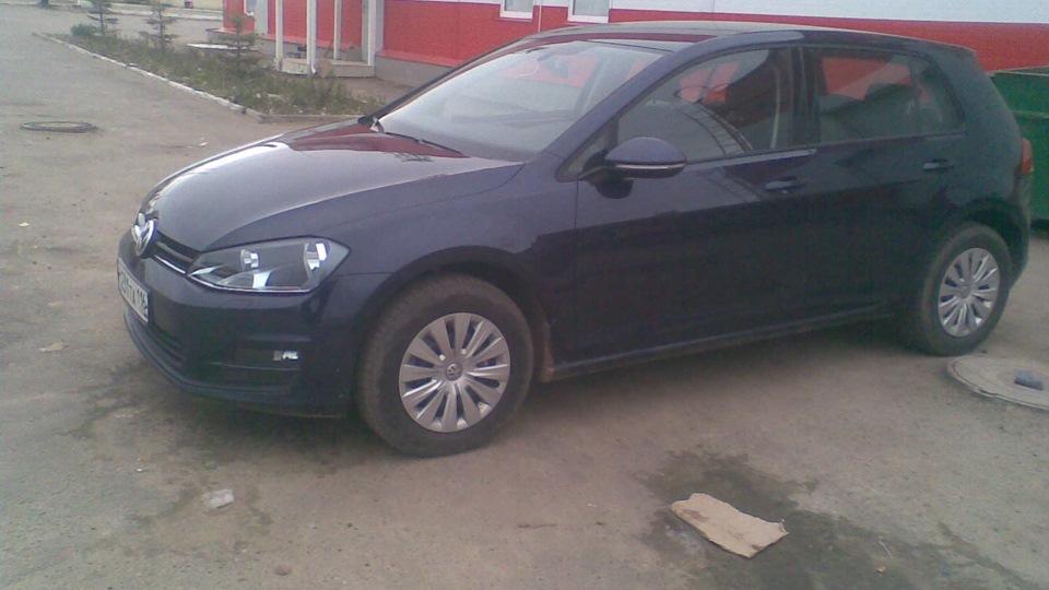 фары и туманки в бронепленке — Volkswagen Golf Mk7, 1,2 л, 2012 года ...