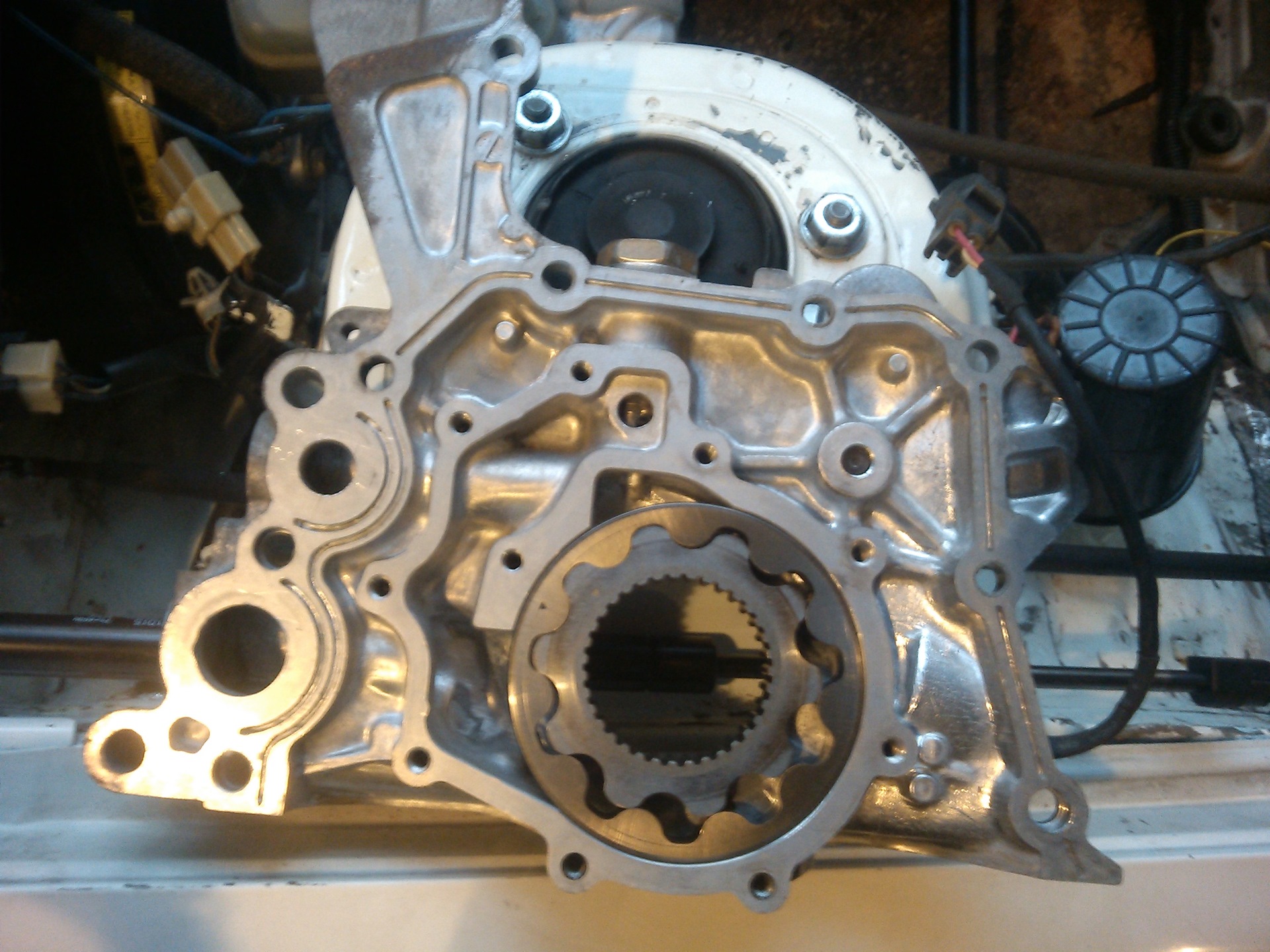 2jz ge как снять масляный насос