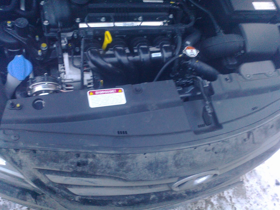 Установка волжских сигналов — Hyundai Solaris, 1,6 л, 2014 года ...