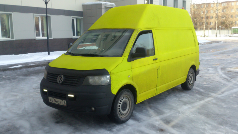 Volkswagen Transporter T5 1.9 дизельный 2007 | "Желтый раптор" на DRIVE2