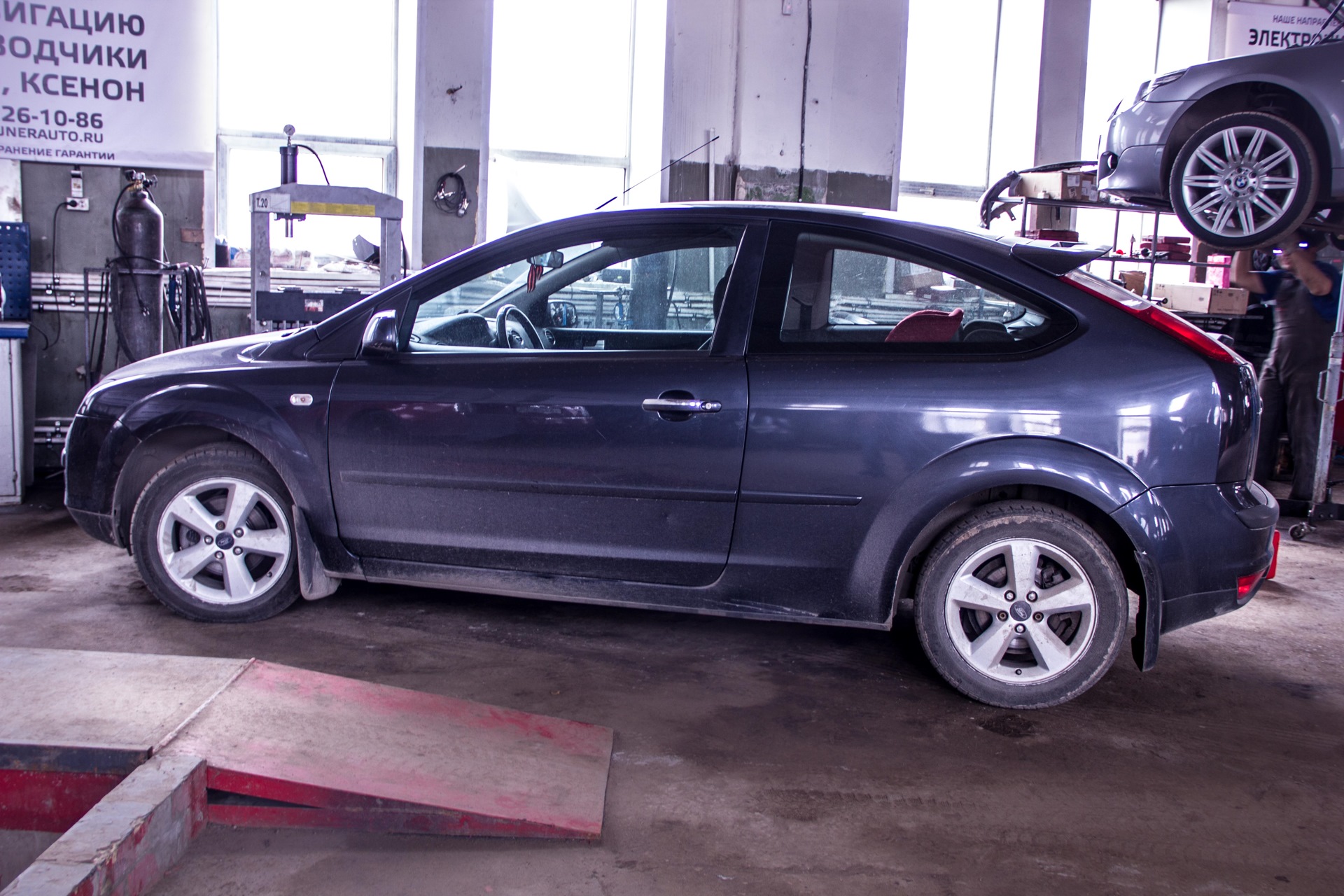 Ford Focus. Удаление катализатора и установка пламегасителей ...