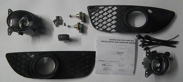 lancer x противотуманные фары