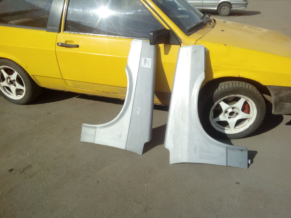 Короткие крылья стеклопластик. г.Сызрань. — Lada 2108, 1,5 л, 1988 года ...