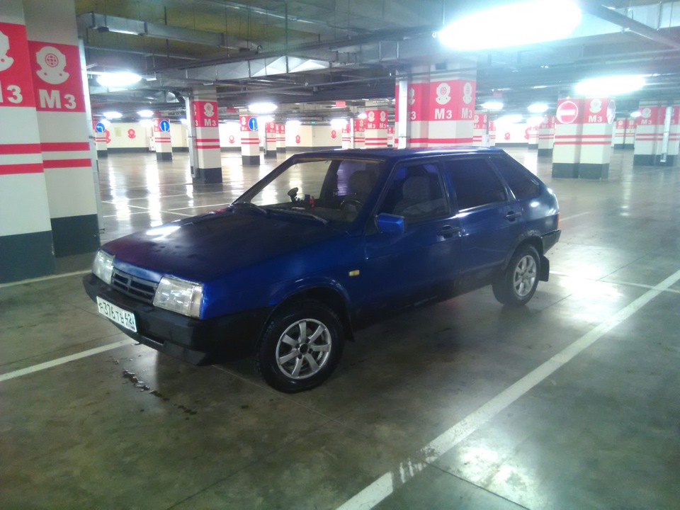 Замена основного глушителя. Снятие накладки панели. — Lada 2109, 1,5 л ...