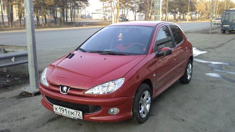 Peugeot 206 1.4 бензиновый 2006 | красный XS-line на DRIVE2