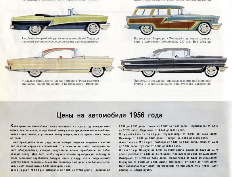Автомобили в журнале америка